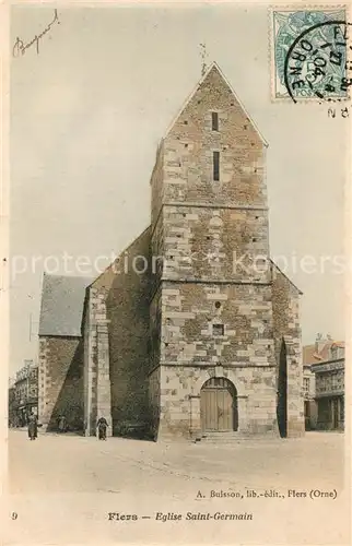 AK / Ansichtskarte Flers_Orne Eglise Saint Germain Kirche Flers_Orne
