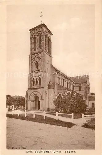 AK / Ansichtskarte Courtomer_Orne Eglise Kirche Courtomer Orne