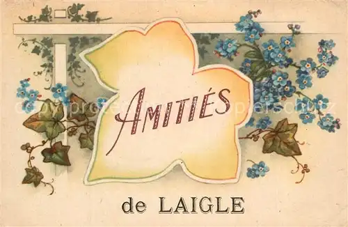 AK / Ansichtskarte L_Aigle Des amities de la ville des fleurs L_Aigle