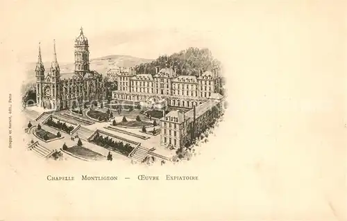 AK / Ansichtskarte La_Chapelle Montligeon Oeuvre Expiatoire Illustration La_Chapelle Montligeon