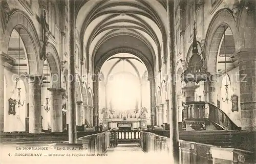 AK / Ansichtskarte Tinchebray Interieur de l Eglise Saint Pierre Tinchebray