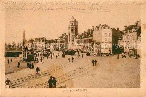AK / Ansichtskarte Duenkirchen_Nord Strassenpartie am Hafen Duenkirchen Nord