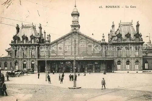 AK / Ansichtskarte Roubaix La Gare Bahnhof Roubaix