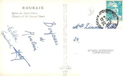 AK / Ansichtskarte Roubaix Eglise du Sacre Coeur Roubaix