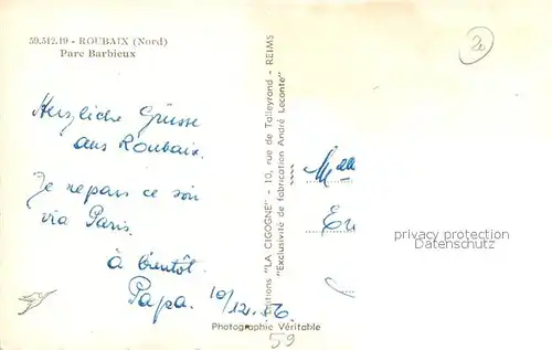 AK / Ansichtskarte Roubaix Parc Barbieux Etang Roubaix
