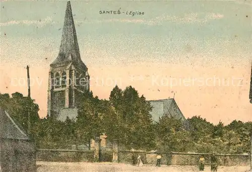 AK / Ansichtskarte Santes Eglise Kirche Santes