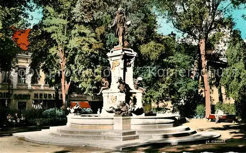 AK / Ansichtskarte Valenciennes Monument Watteau Sculpteur J. B. Carpeaux Valenciennes