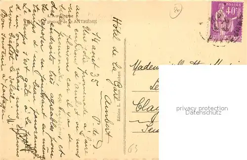 AK / Ansichtskarte Saint Antheme Vue generale Saint Antheme