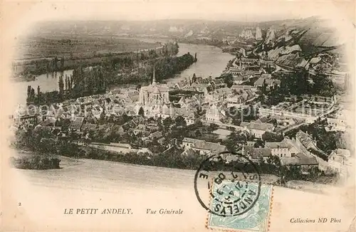 AK / Ansichtskarte Le_Petit_Andely Fliegeraufnahme Le_Petit_Andely