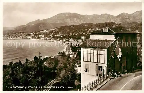 AK / Ansichtskarte Mentone_Menton Vista dalla Frontiera Italiana 