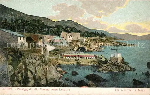 Nervi Passeggiata alla Marina Levante  Nervi