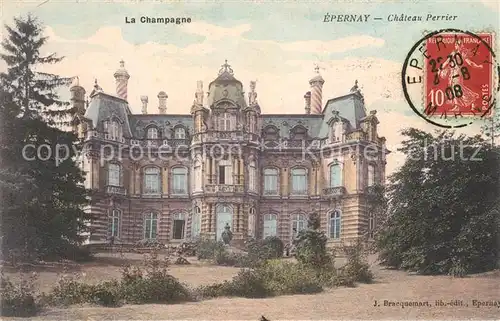 Epernay_Marne Chateau Champagne Epernay Marne