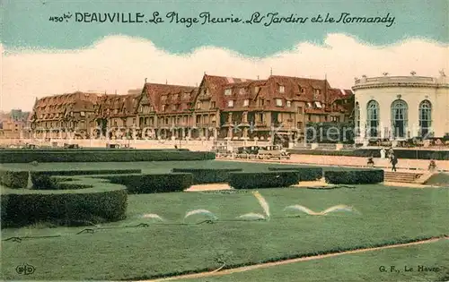Deauville Plage Fleurie Jardins  Deauville