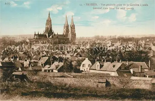Bayeux View from sand qurarry Bayeux