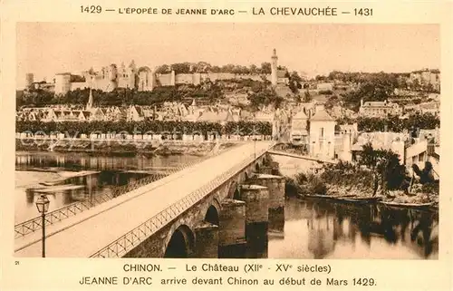 Chinon_Indre_et_Loire Chateau  Jeanne D`Arc Chinon_Indre_et_Loire