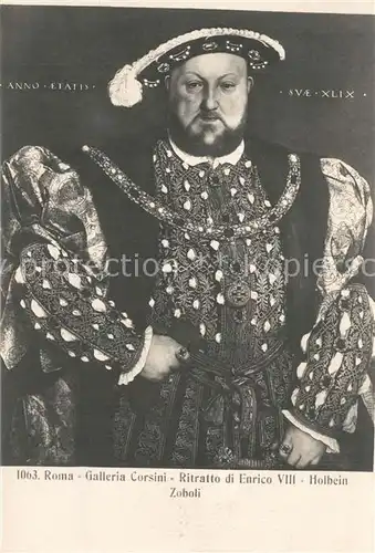 Roma_Rom Galleria Corsini Ritratto di Enrico VIII Holbein Zoboli Roma_Rom