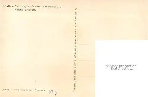 Roma_Rom Campidoglio Castore Monumento Vittorio Emanuele Roma_Rom