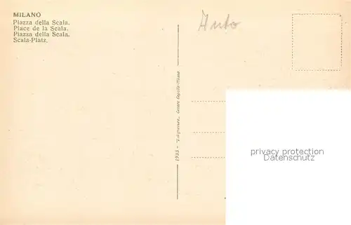 Milano Piazza della Scala Milano