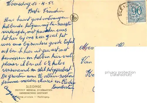 Sleidinge Institut Medical St Sebastien Entree principale Sleidinge