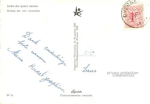 Bruxelles_Bruessel Jardin des quatre saisons Bruxelles_Bruessel