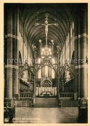 Abbaye_de_Maredsous_Belgien Eglise Abbatiale Entree du Choeur Abbaye_de