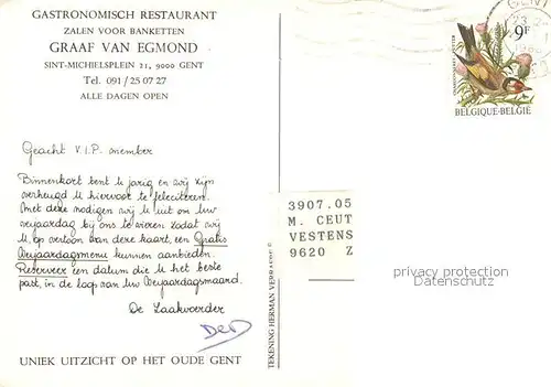 Gent_Gand_Flandre Gastronomisch Restaurant Graaf van Egmond Gent_Gand_Flandre