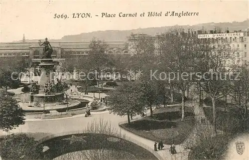 Lyon_France Place Carnot Hotel d Angleterre Monument Lyon France
