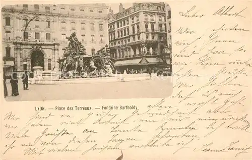 Lyon_France Place des Terreaux Fontaine Bartholdy Lyon France