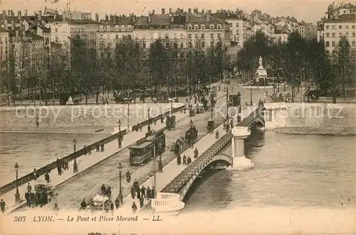 Lyon_France Pont et Place Morand Lyon France