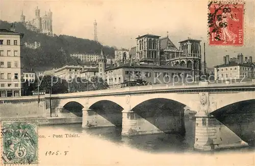 Lyon_France Pont Tilsitt Lyon France