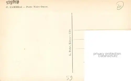 Cambrai Porte Notre Dame Cambrai