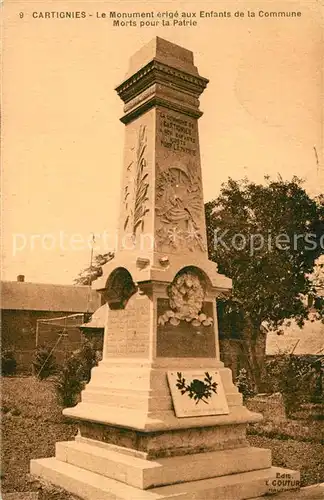 Cartignies Monument erige aux Enfants de la Commune Morts pour la Patrie Kriegerdenkmal Cartignies
