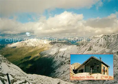 AK / Ansichtskarte Rauris Rojacher Huette Goldberggruppe Hohe Tauern Fernsicht Alpenpanorama Rauris