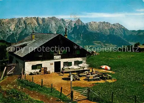 AK / Ansichtskarte Muehlbach_Hochkoenig Mittenfeldalm im Hintergrund Tennengebirge Muehlbach Hochkoenig