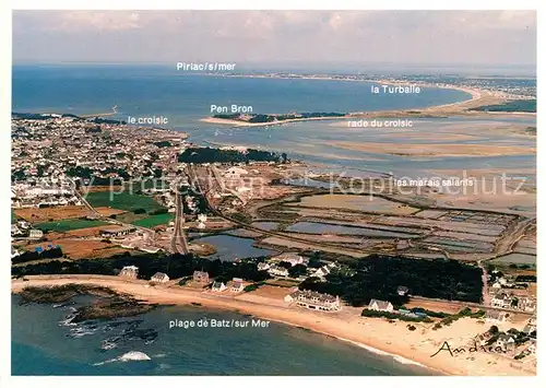 Batz sur Mer Vue aerienne de la Cote Sauvage Batz sur Mer