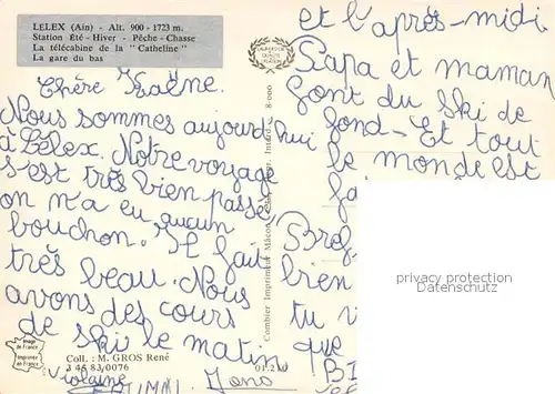 Lelex Telecabine de la Catheline Gare du bas en hiver Lelex