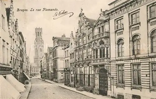 Bruges_Brugge_Flandre La rue Flamande 