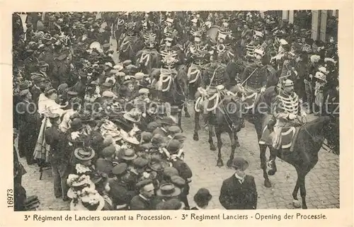 Rhode_St_Genese 3e Regiment de Lanciers ourant la Procession Rhode_St_Genese