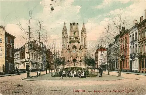 Laeken Avenue de la Reine et Eglise Laeken