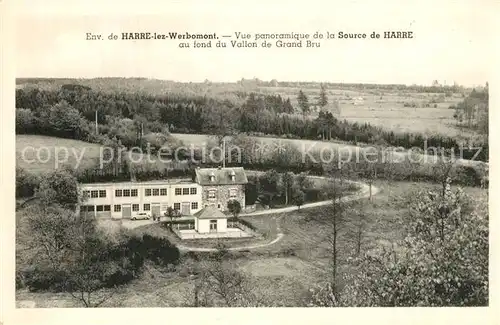 Harre lez Werbomont Vue panoramique au fond du Vallon de Grand Bru 