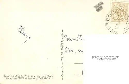 Harre lez Werbomont Vue panoramique au fond du Vallon de Grand Bru 