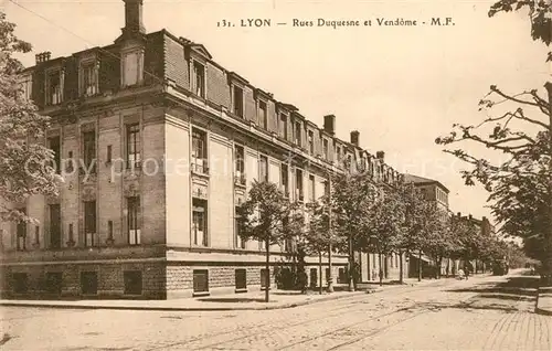 Lyon_France Rues Duquesne et Vendome Lyon France