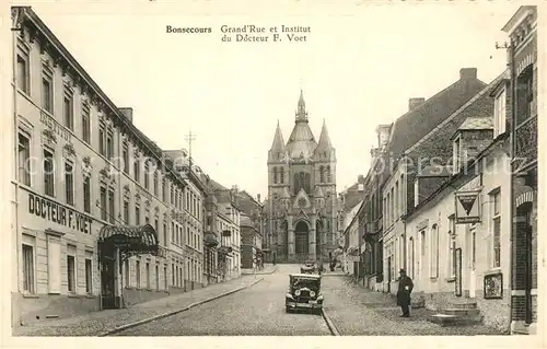 Bonsecours_Belgien Grand Rue et Institut du Docteur F Voet Bonsecours Belgien