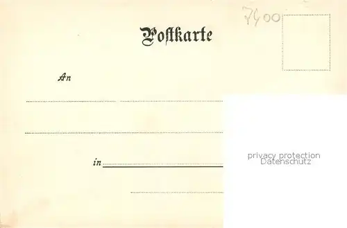 Tuebingen Neustadt Zeichnung Tuebingen