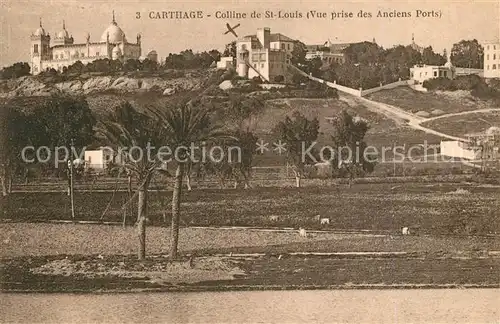 Carthage_Karthago Colline de St Louis Vue prise des Anciens Ports Carthage Karthago