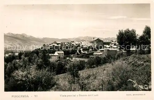 Puigcerda Vista parcial y Sierra del Cadi Puigcerda