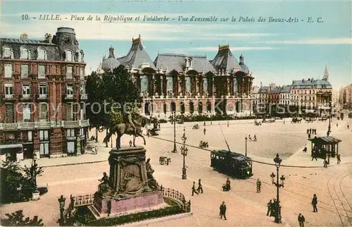 Lille_Nord Place de la Republique et Faidherbe Vue densemble sur le Palais des Beaux Arts Lille_Nord