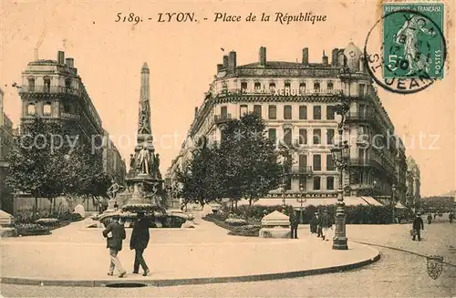 Lyon_France Place de la Republique Lyon France