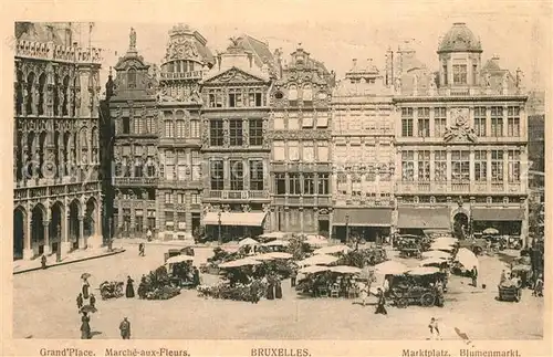 Bruxelles_Bruessel Grand Place Marche aux Fleurs Bruxelles_Bruessel