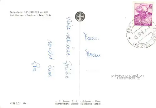 Etschtal Ferienheim Catelfeder Etschtal